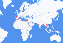 シェムリアップからファロ地区行きのフライト