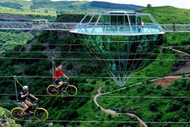 Dashbashi Canyon, Glass Bridge, Cykel Zip Line, Gunga, Privat heldagstur