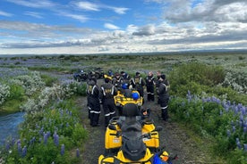 Ísland fjórhjólaleiðsögn nálægt Dettifossi, Íslandi