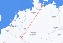 Flyg från Luxemburg, Luxemburg till Lübeck, Tyskland