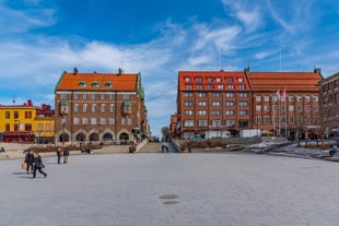 Canal in the historic centre of Gothenburg, Sweden.