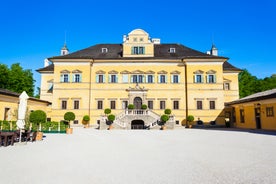 Austria, Rainbow over Salzburg castle