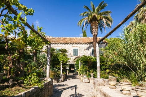 Photo of the botanical garden Arboretum in Trsteno, Croatia.