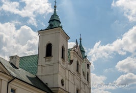 Photo of the beautiful old square in Rzeszow, Poland.