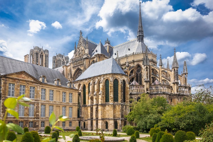 Photo of Outside the Cathedral of Reims France.