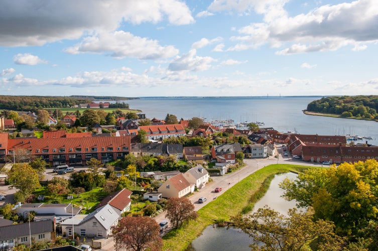 photo of view of View over town of Vordingborg in Denmark