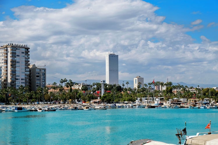 Photo of Mediterranean and Mersin city, Turkey.