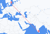 스리랑카 콜롬보에서 출발해 스웨덴 비스비에게(으)로 가는 항공편