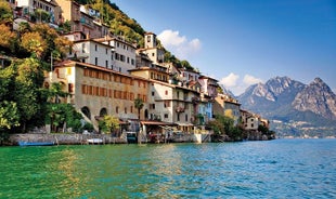 Ganga með leiðsögn frá Lugano til Gandria kynnt af Lugano svæðinu - til baka með báti