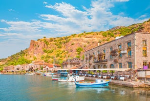 Photo of aerial view of Canakkale, Turkey.