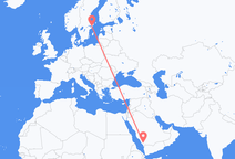 Flüge von Yemen Abha nach Stockholm