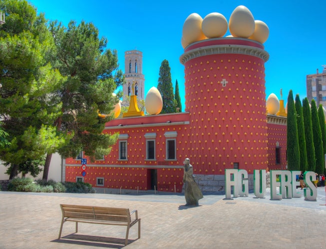 Photo of Torre Galatea at Dali Theatre-Museum in the center of Figueres, Spain.