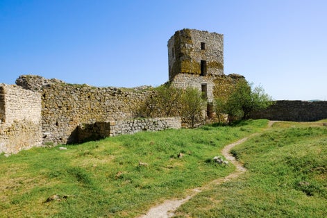 Photo of Inside the Enisala Fortress and the Danube Delta in Dobrogea Romania.