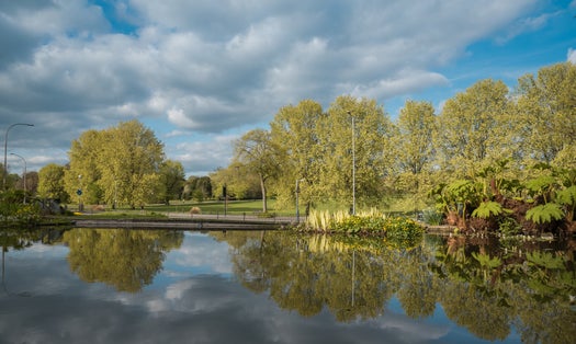 Photo of Preston Park on a sunny day, Brighton, UK.