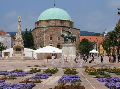 photo of view Mosque of Pasha Qasim, Pecs, Hungary.