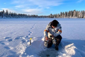 Levi: Small group ice fishing experience