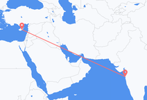 뭄바이에서 출발해 라르나카로 향하는 항공편