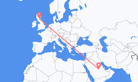 Flights from Saudi Arabia to Scotland