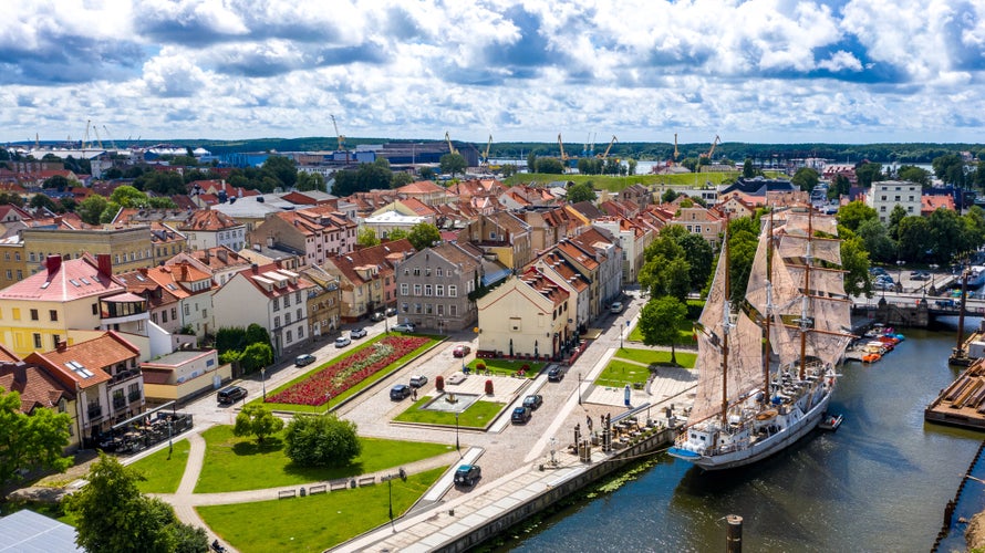 The educational vessel in Klaipėda.. Lithuania