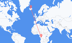 Flights from Kinshasa to Akureyri