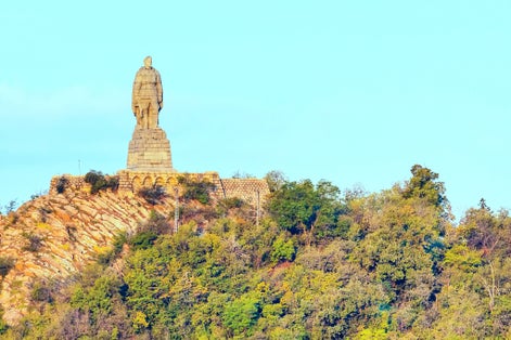 Photo of Alyosha monument statue of soviet soldier on the hill Plovdiv, Bulgaria.