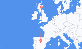 Flights from Scotland to Spain