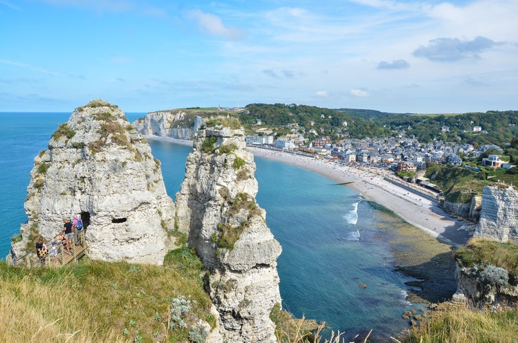 Cliffs in Le Havre, France.