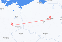 Flyrejser fra Warszawa, Polen til Leipzig, Tyskland