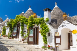 Photo of nice scenic city scape in Monopoli, province of Bari, Italy.