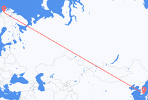 韓国の釜山から、ノルウェーのアルタまでのフライト
