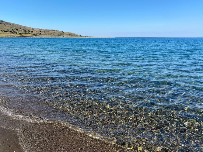 Photo of Deserted Beach for kitesurfing and windsurfing in Gokceada, Canakkale, Turkey.