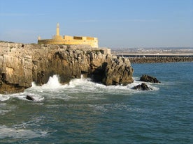 Photo of aerial view of Ferrel, Portugal.