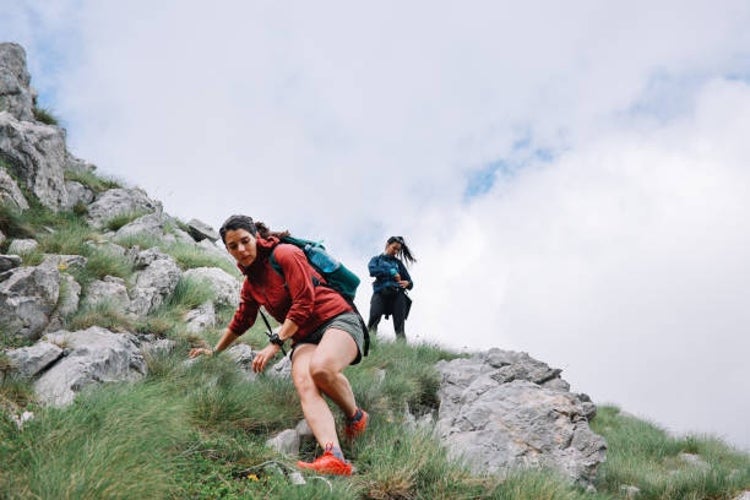 women on a hiking trip through the mountains in Dinaric Alps.jpg