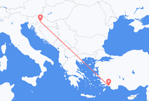 Dalaman to Zagreb