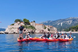 3,5 uur durende kajaktocht van Beсiсi naar het eiland Sveti Stefan