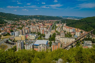 Photo of aerial view of the old Timisoara city center, Romania.