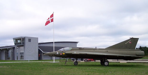 Photo of the Danmarks Flymuseum, Denmark. It has a collection of around 70 aircraft from the period 1911 until 2000. Around 60 aircraft are on display.