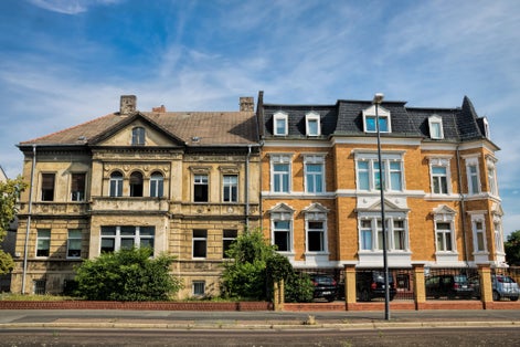 Photo of bitterfeld, germany - historic houses in the old town .