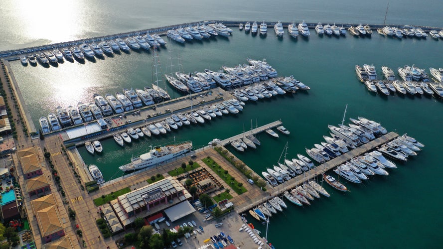 photo of marina of Palaio Faliro in Greece.