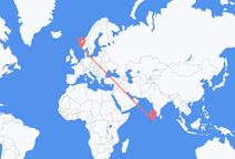Vols de Malé pour Stavanger