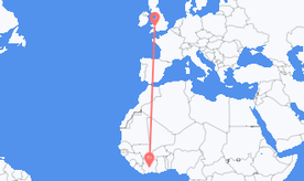 Flights from Côte d’Ivoire to Wales