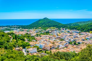 Photo of beautiful landscape with Cala Agulla and beautiful coast at Cala Ratjada of Mallorca, Spain.