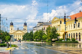 View of Debrecen city, Hungary.