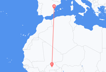 Ouagadougou to Valencia
