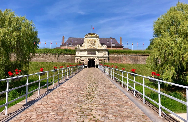 Photo of entrance of Citadel of Lille in France.