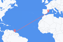 Georgetown to Ibiza