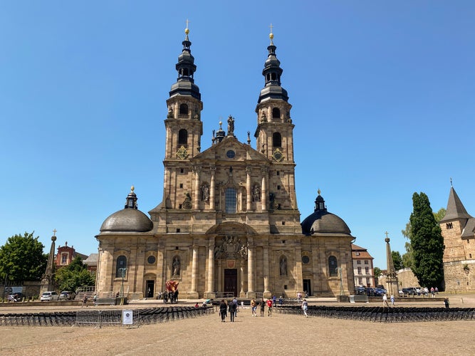 Photo of Historic baroque cathedral of Fulda in Germany .