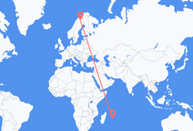 เที่ยวบินจาก Mauritius Island ไปยัง Kiruna