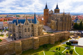 Photo of the Cathedral of Oviedo, Spain, was founded by King Fruela I of Asturias in 781 AD and is located in the Alfonso II square.