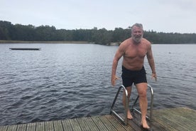  Visite du feu et de la glace à Stockholm ! Plongez dans le style de vie suédois ! Vélo et Sauna